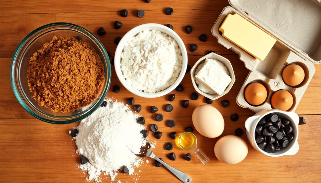 Baking Ingredients for Chocolate Chip Cookies Baking Ingredients for Chocolate Chip Cookies