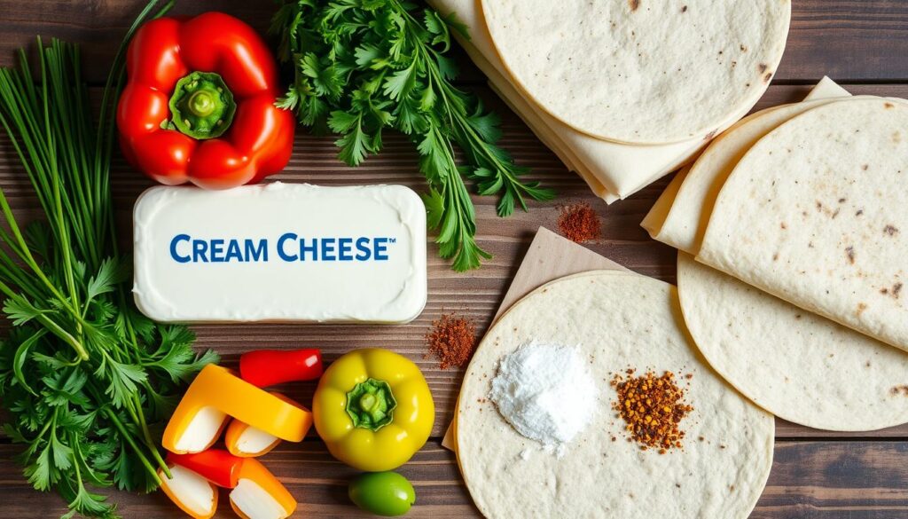 Cream Cheese Roll-Ups Ingredients