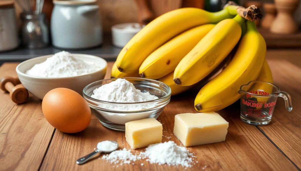 Homemade Banana Bread Ingredients